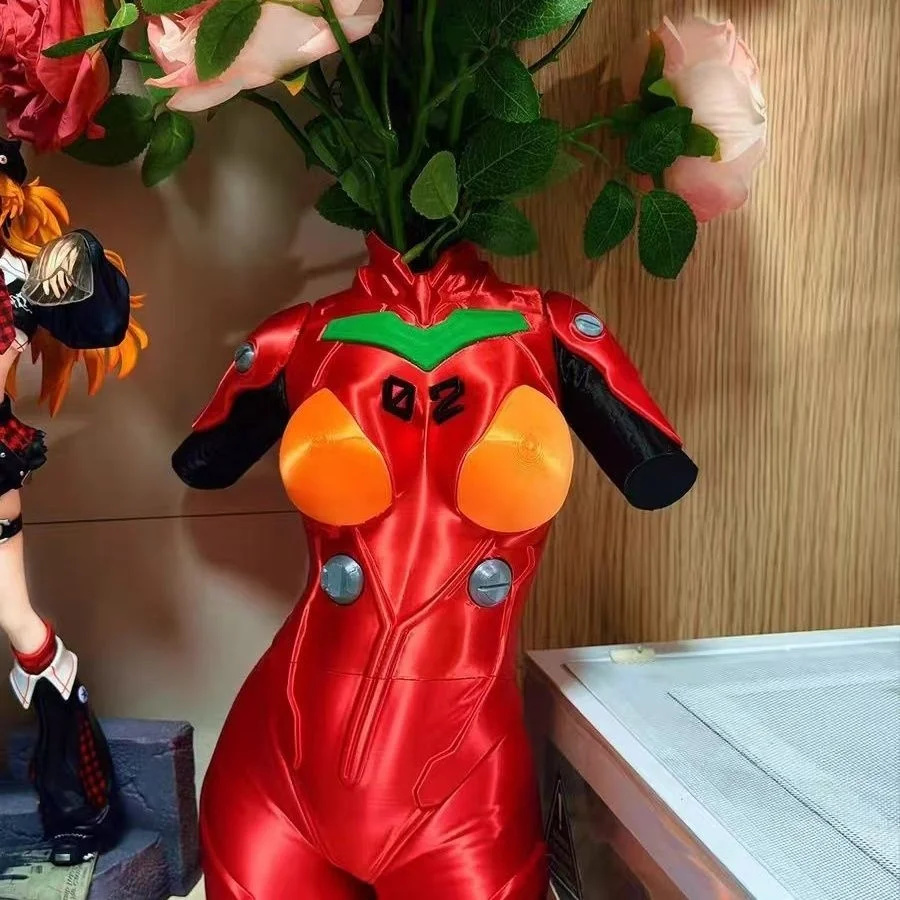 3D Printing Vase - Asukad evaing 3D geprinte anime mecha
