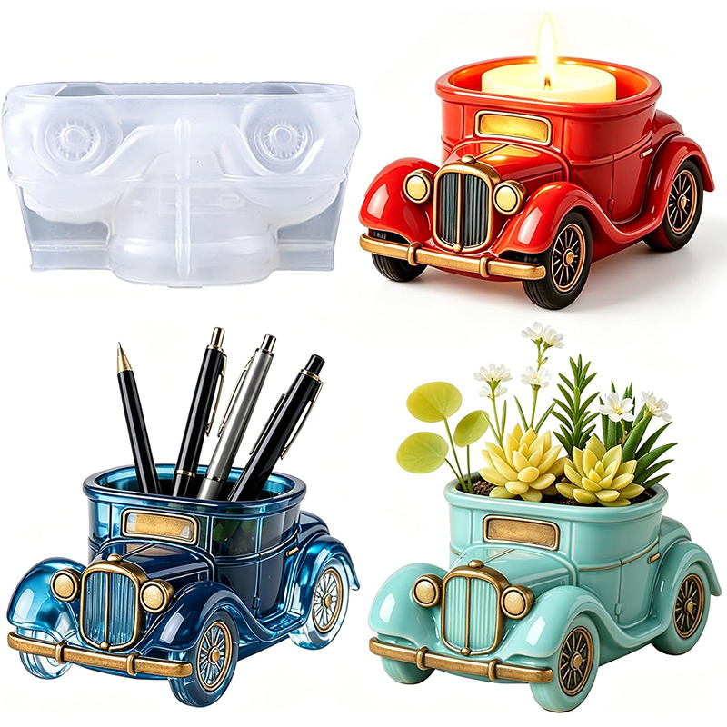 3D Printing Vase - 3D Vintage Bus Auto Vetplant Pot