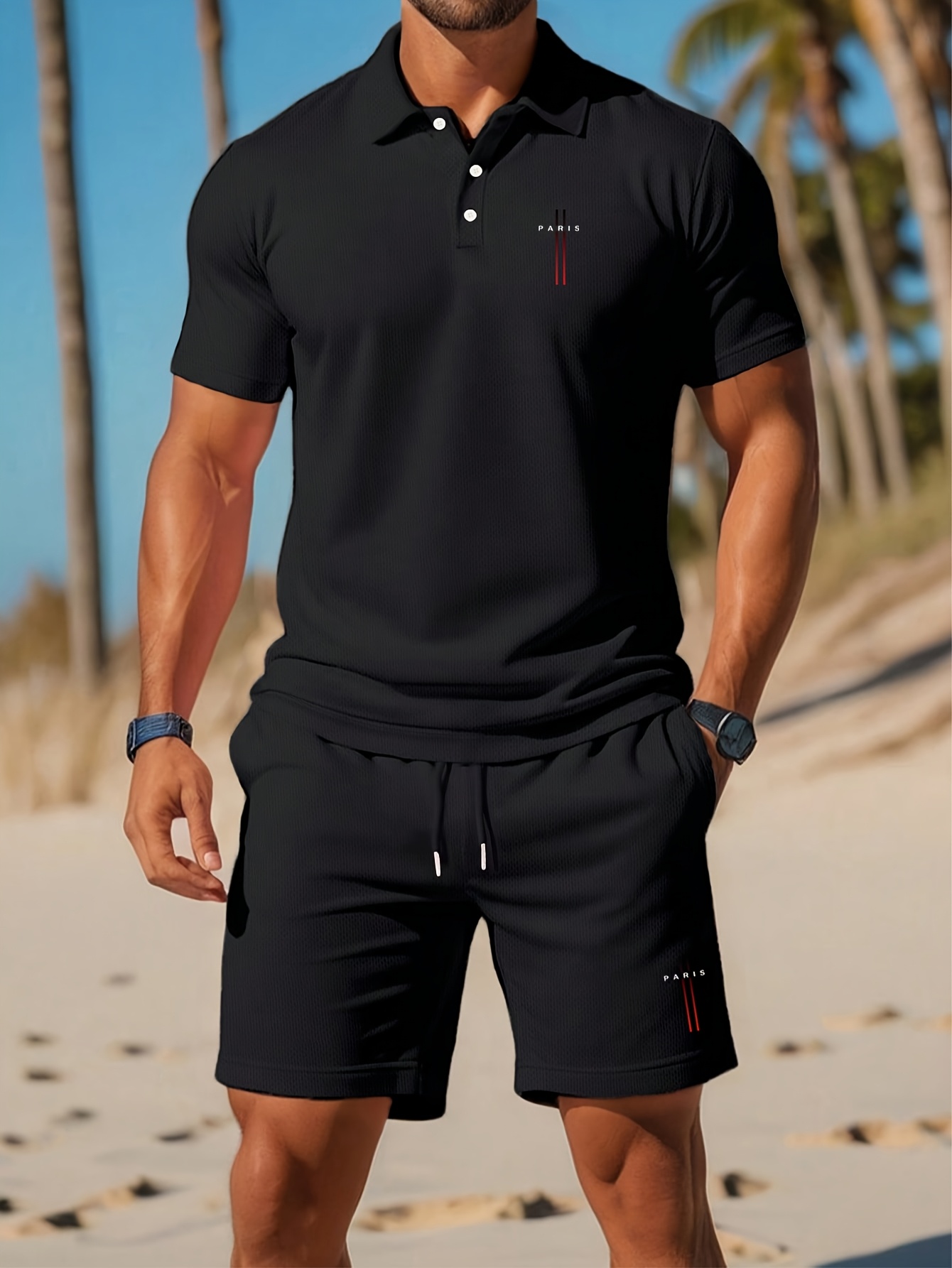 3D Printing Design Free - 2026 Zomer Heren Polo Shirt Set