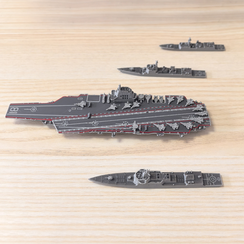 3D Printing Idea - 1PCS 1/2000 Schaal Multi-type Oorlogsschip Model