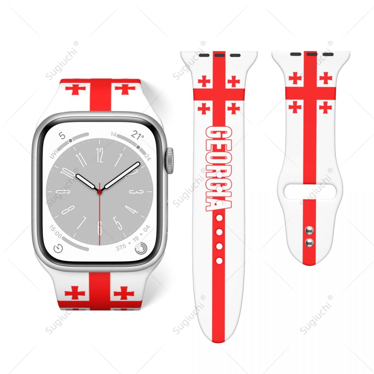 3D Printing Watch - Unisex Georgië Vlag 3D Afdrukken Sport