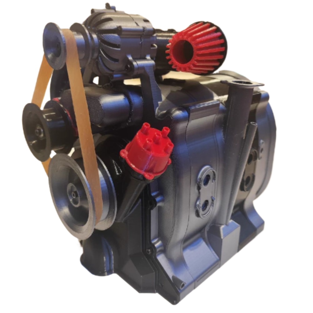 3D Printing Operator - RX8 Miniatuurmotormodel met dubbele rotor 3D-geprinte