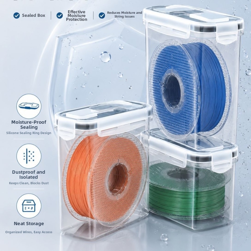 3D Printing With Pp - Transparante filamentcontainer Stofdichte, luchtdichte 3D-printcontainer Vochtbestendige