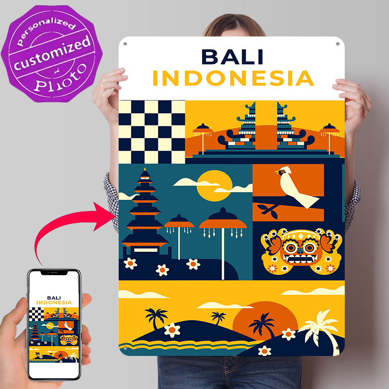 3D Printing Indonesia - Bali Indonesië Reizen 3D Textuur Gedrukte