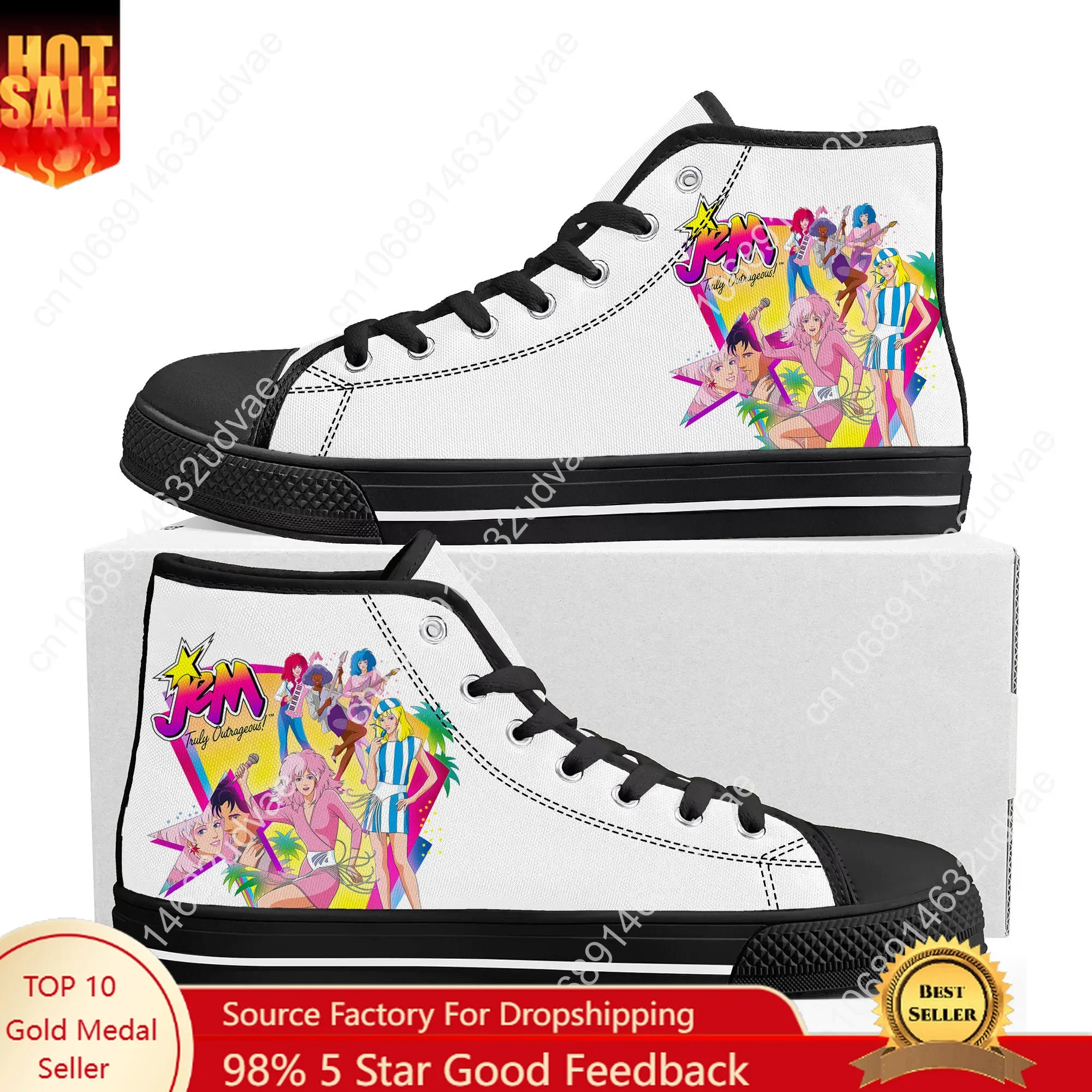 3D Printing Hologram - Jem and The Holograms hoge sneakers