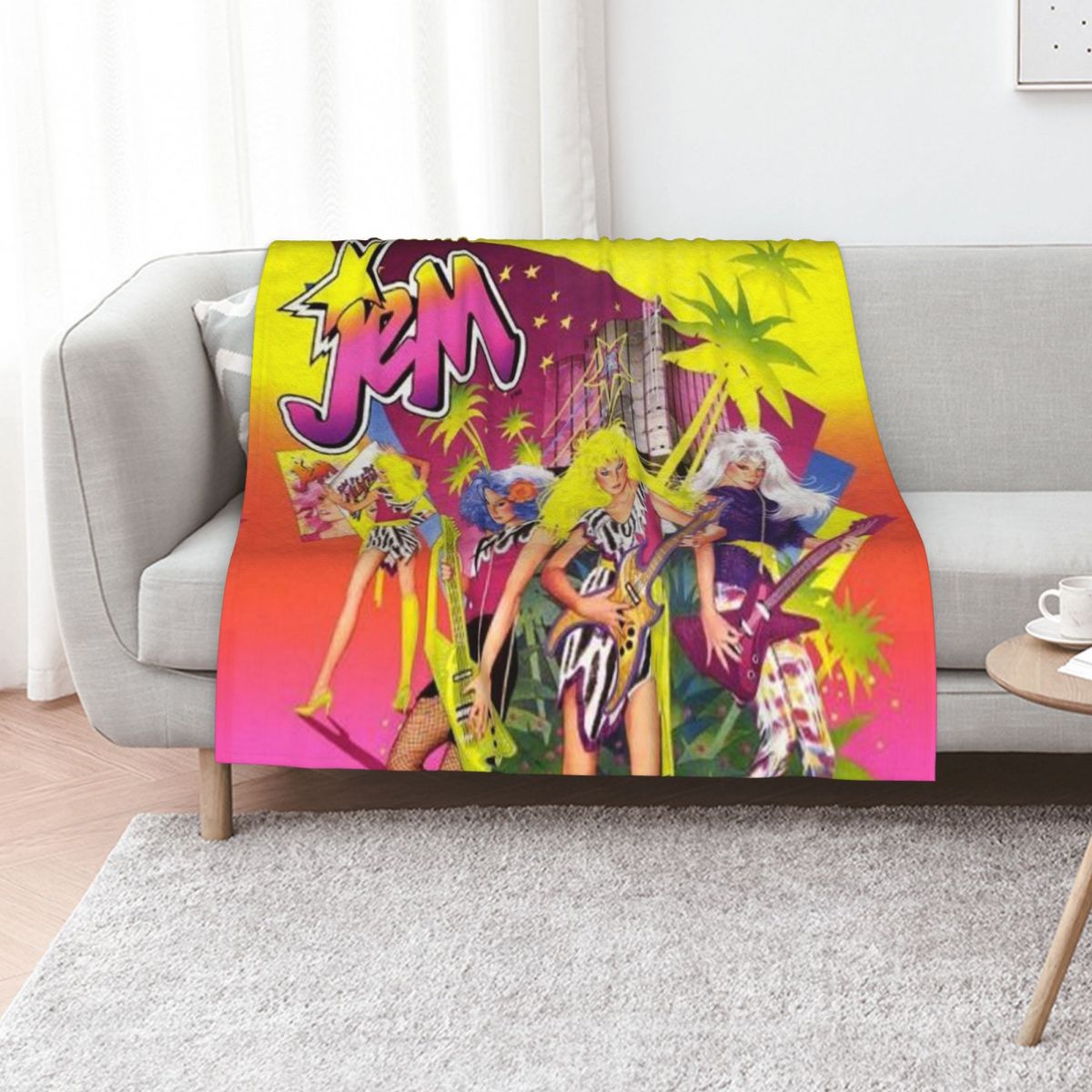 3D Printing Hologram - Jem and the Holograms Throw Blanket