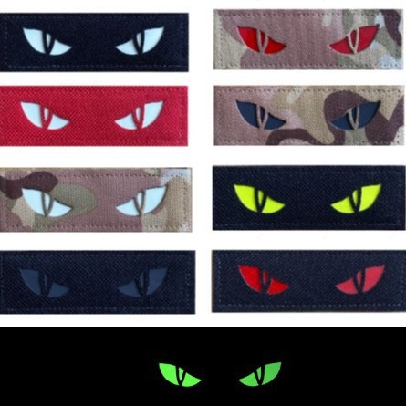 3D Printing Watch - Kijk naar ogen Reflecterende klittenbandpatches Staren's