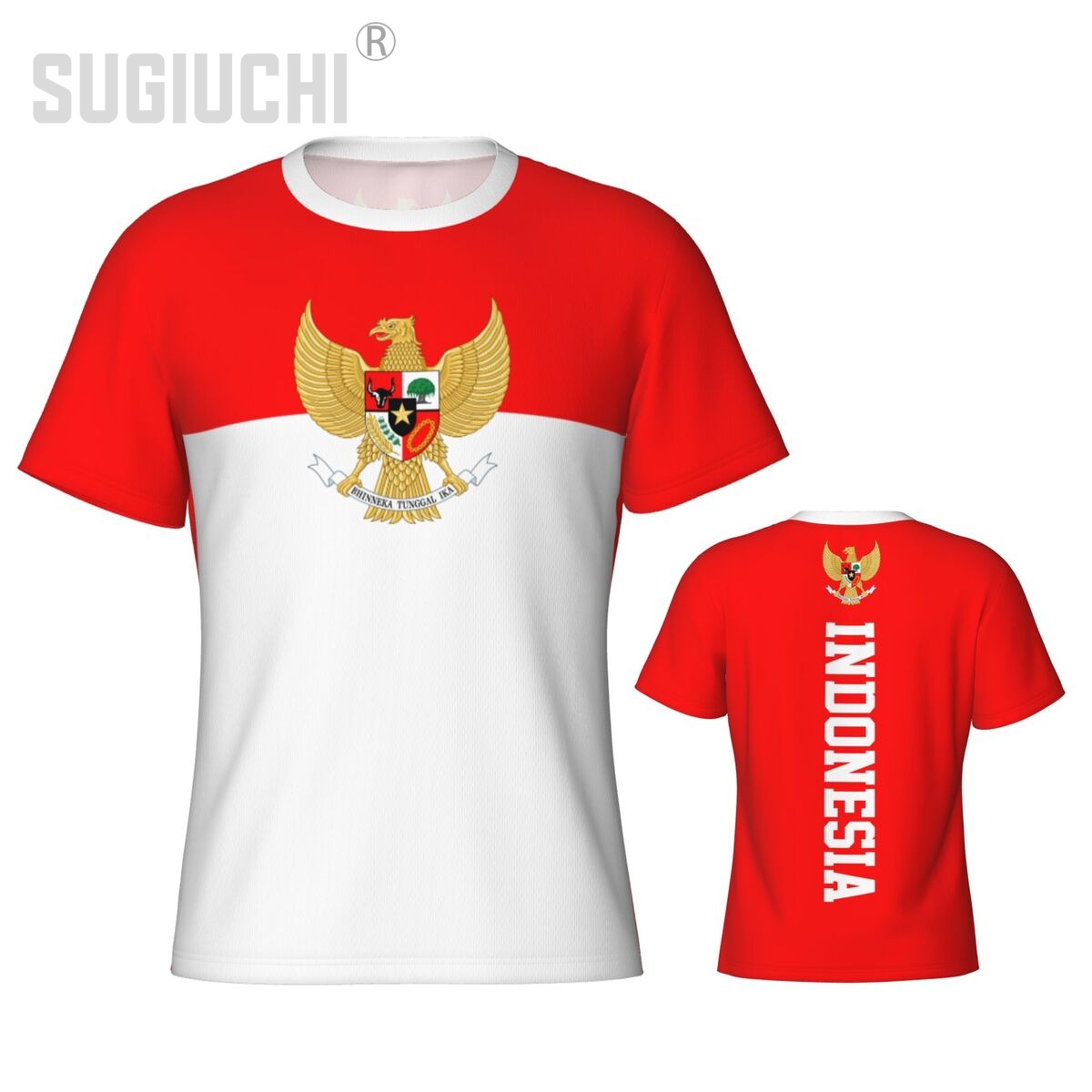 3D Printing Indonesia - Strak Sport T-shirt Indonesië Vlag Indonesische
