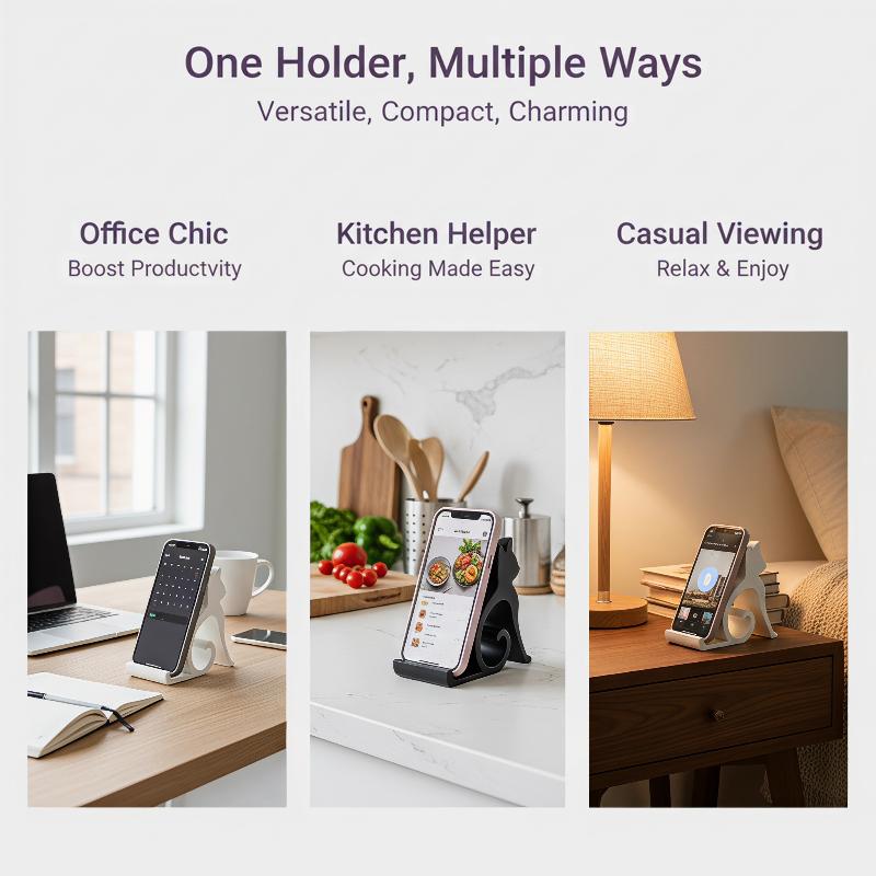 3D Printing Design Free - 3D-printen schattig kitten-hondontwerp telefoonstandaard voor alle