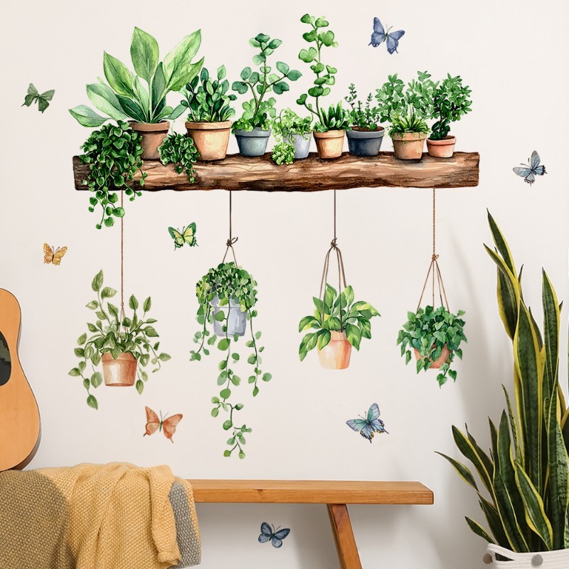 3D Printing Vase - 3D potplanten wanddecoratie, groene botanische tropische