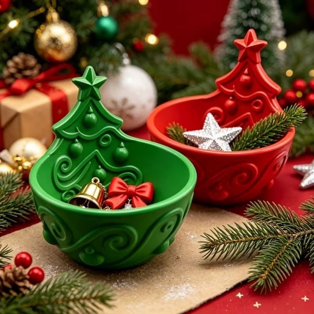 3D Printing Jewelry - 3D-geprinte kerstboom opbergdoos Plastic decoratieve kerst