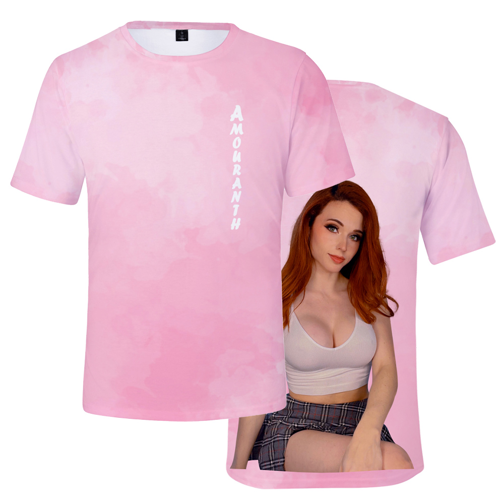 3D Printing Youtubers - Amouranth Tshirt Unisex Crewneck Korte Mouw