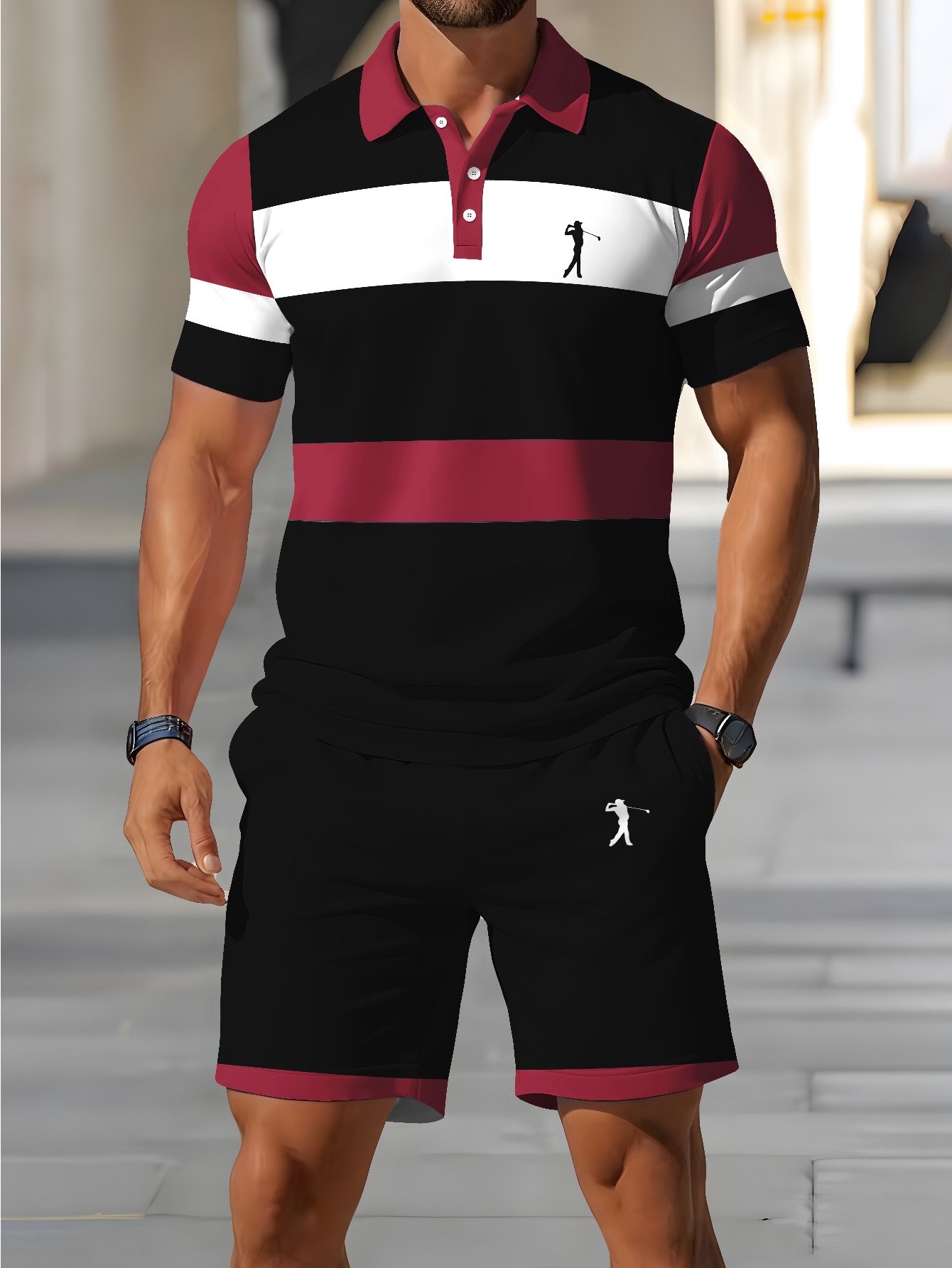 3D Printing Design Free - 2026 Zomer Heren Polo Shirt Set