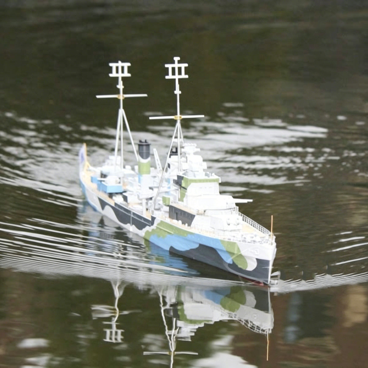 3D Printing Rc Boat - 1/200 RC Boot 77cm Linxian-klasse Lichtkruiser