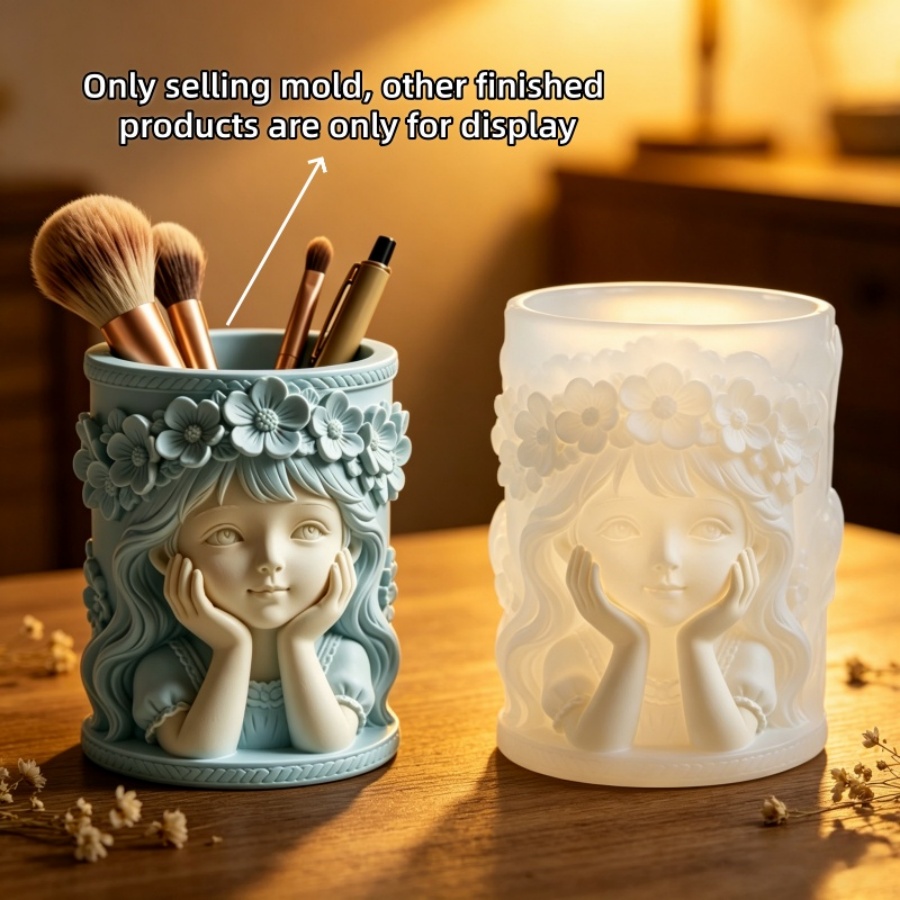 3D Printing Vase - Herbruikbare 3D-geëmbosseerde siliconen mal voor meisjes,