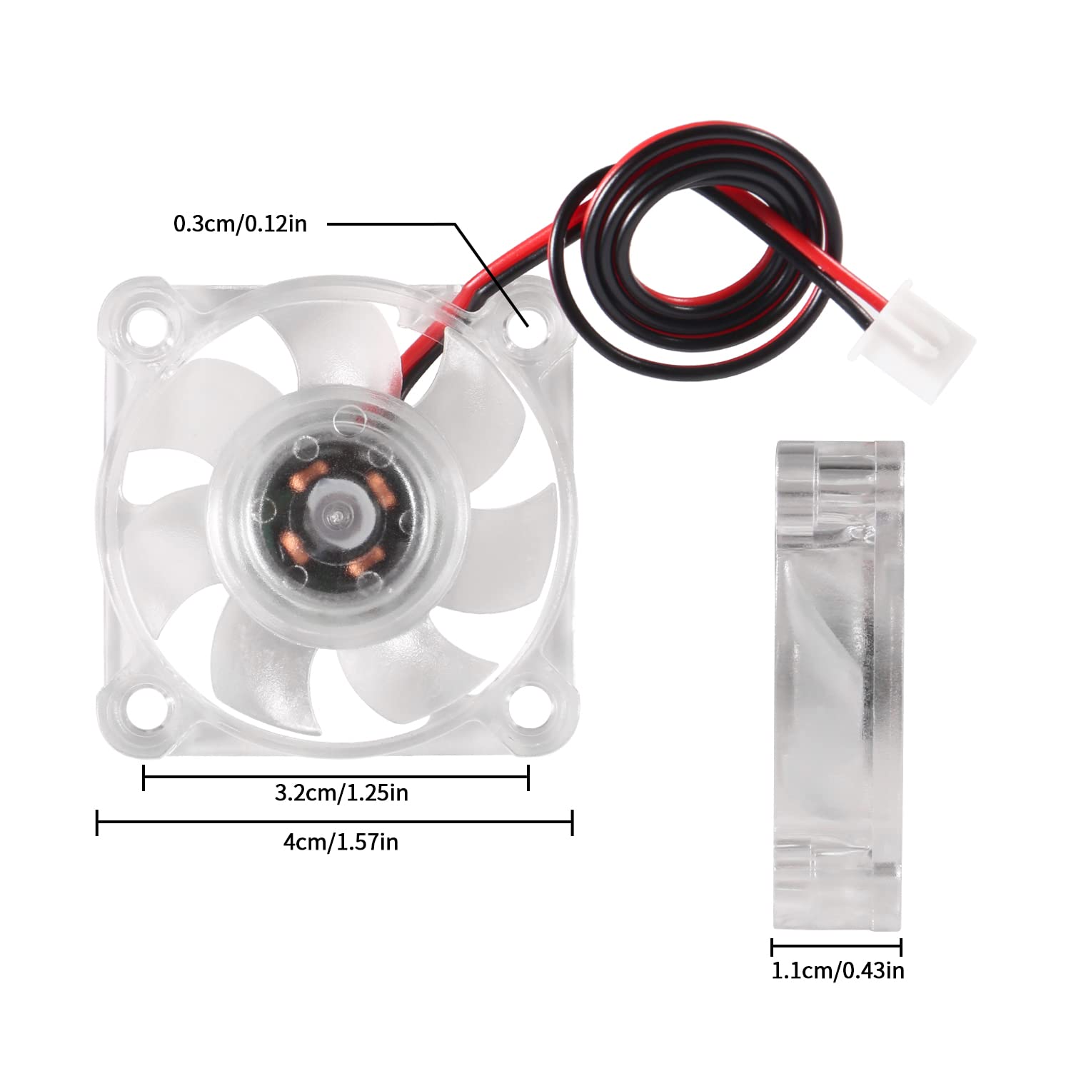 2 stks 40mm RGB Fan 12 V 24 V  - Creality Printer K1 recensie en prijs