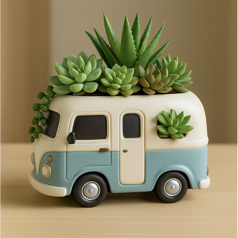 3D Vintage Bus Auto Vetplant P - 3D Printing Vase recensie en prijs
