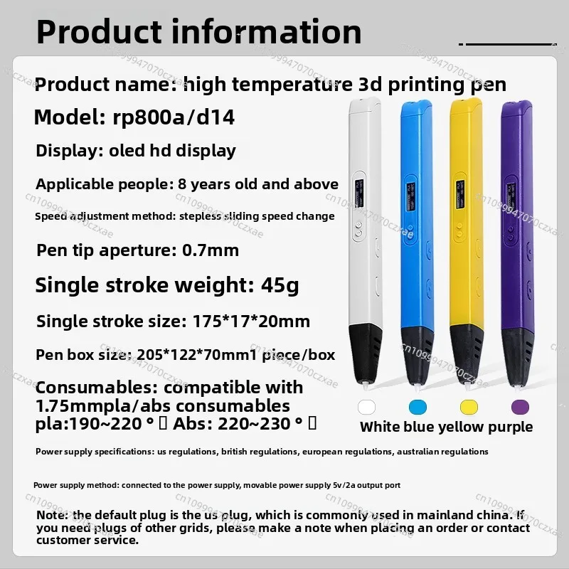 Hoge-Temperatuur 3D-Printpen,  - 3D Printing Pen For Adults recensie en prijs