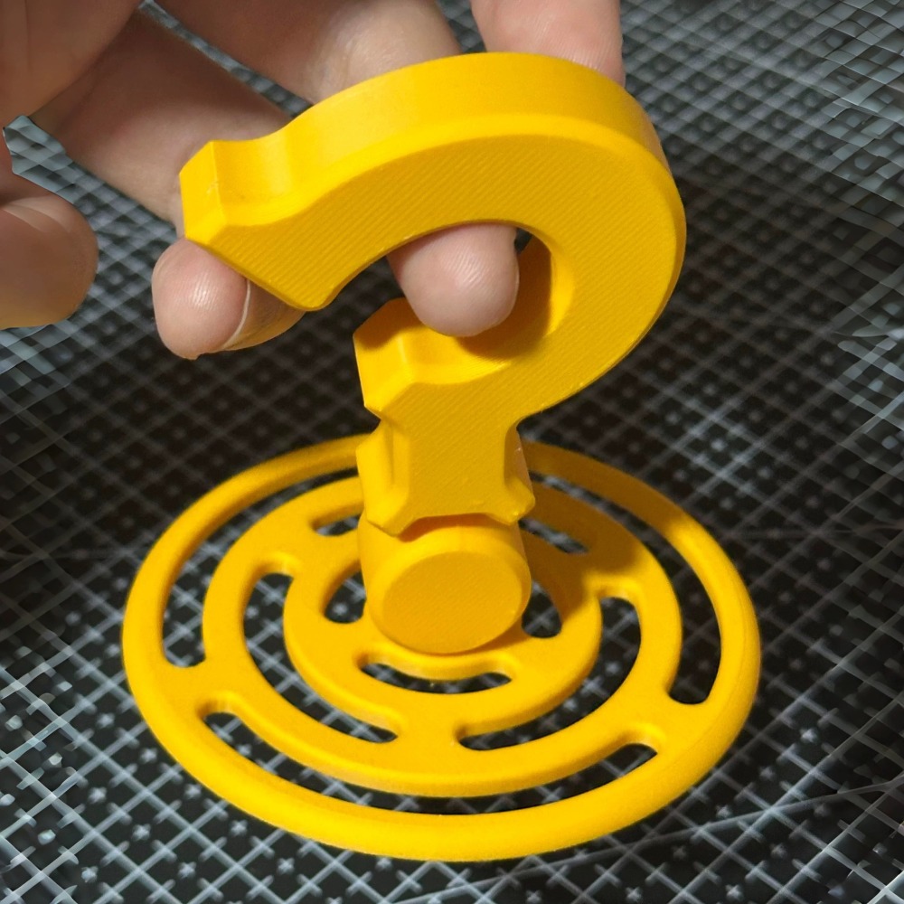 Creatieve 3D-geprinte vraagtek - 3D Printing Question recensie en prijs