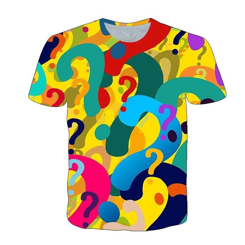 Fun Question Mark T Shirt For  - 3D Printing Question recensie en prijs