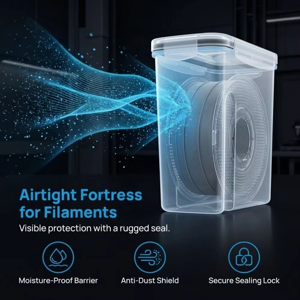 Transparante filamentcontainer - 3D Printing With Pp recensie en prijs