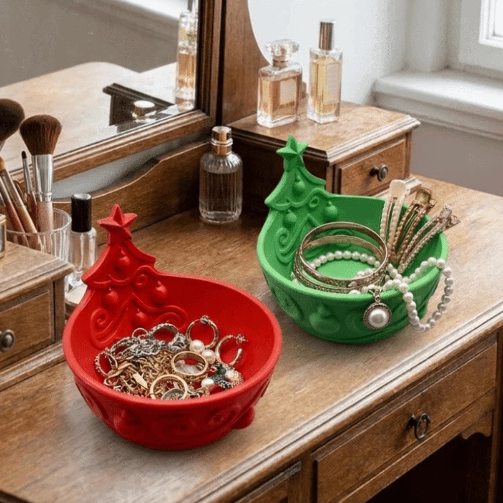 3D-geprinte kerstboom opbergdo - 3D Printing Jewelry recensie en prijs