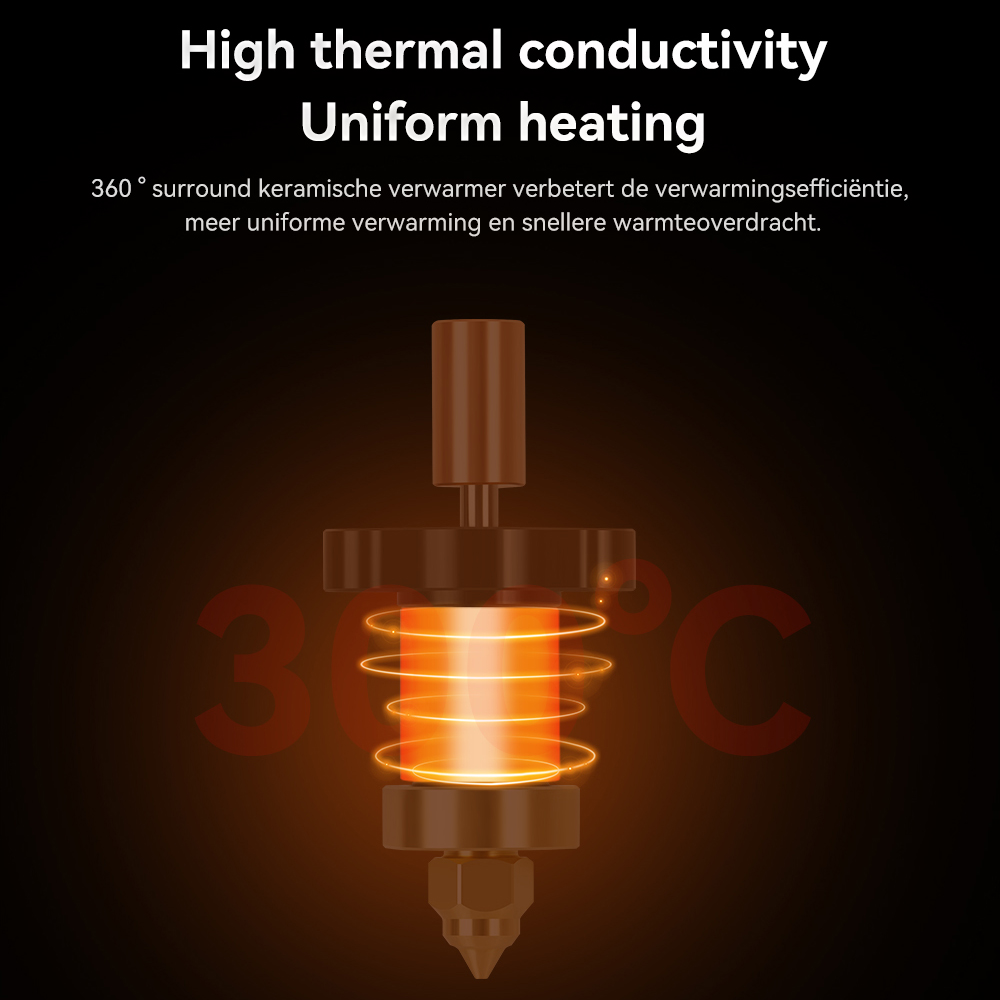 300 ° C Bijgewerkte Hotend Kit - Creality Printer K1 recensie en prijs