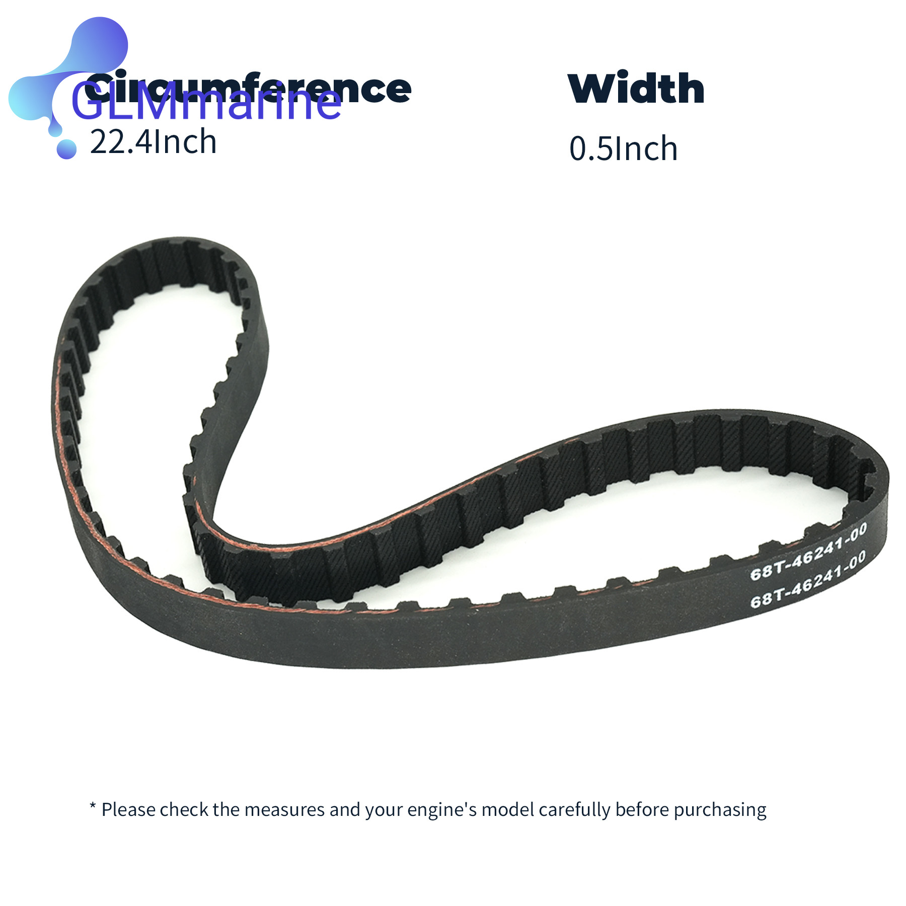 68T-46241 Marine Distributieri - Timing Belt recensie en prijs